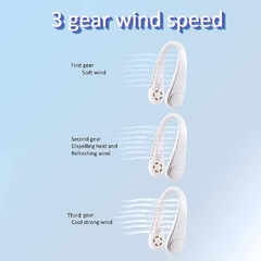 Ventilador de Cuello Recargable USB 3 Velocidades - tienda online