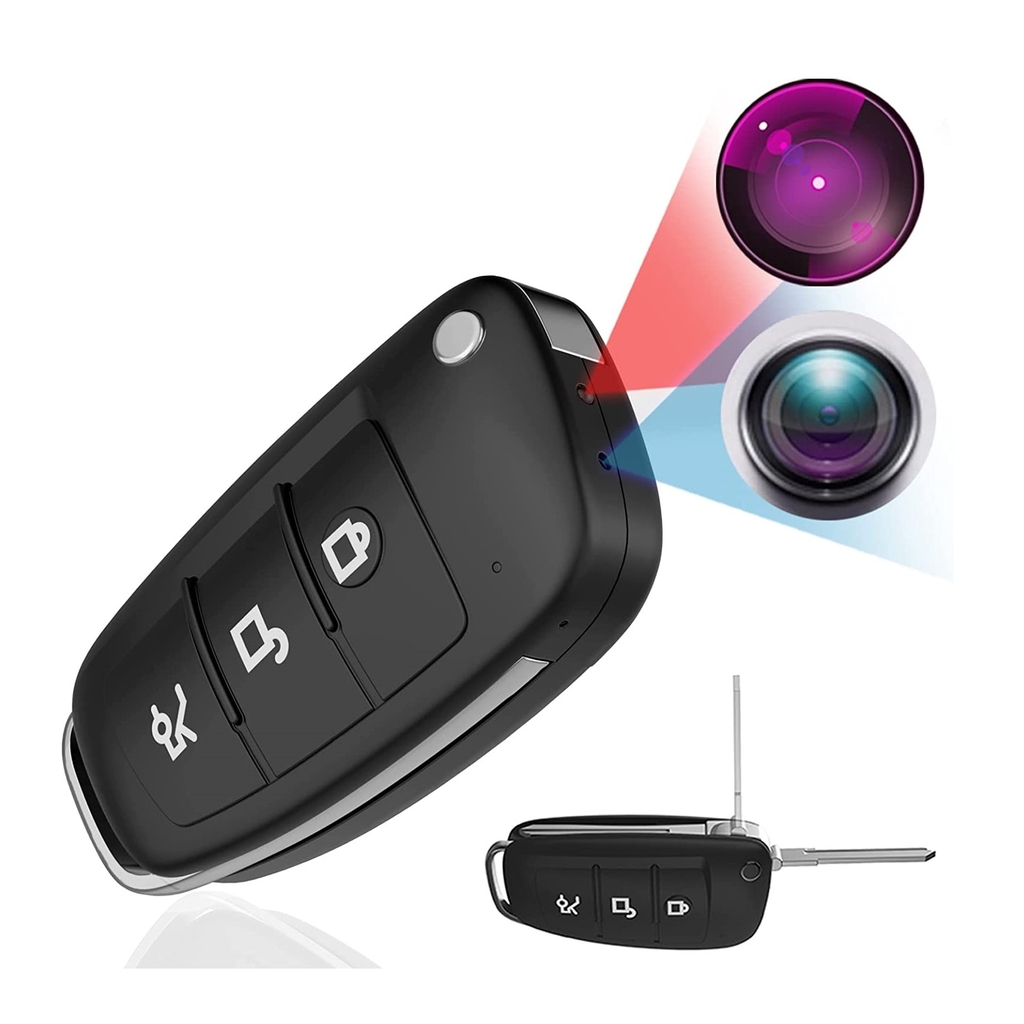 Mini cámara oculta llave de coche detección de movimiento visión