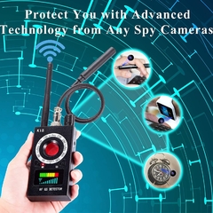 Detector multifuncional anti espía de Cámaras Micrófonos Gps Señal RF K18 - tienda online