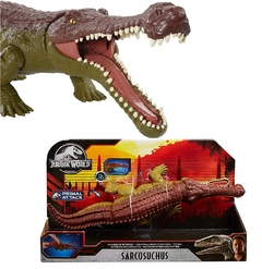 Dinosaurio Sarcosuchus Jurassic World - Mattel - 40 cm