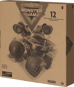 Monster Jam Caja Oficial Pack de 12 Camiones Monstruos a escala 1:64 - MarketDigital