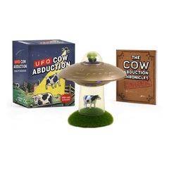 Figura UFO Ovni y vaca abducción (RP Minis) + Mini libro "The Cow Chronicles"