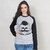 MANGA LONGA RAGLAN CINZA - BARBER SKULL