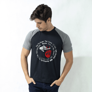 CAMISETA RAGLAN PRETA - ALL MY SONS