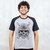 CAMISETA RAGLAN CINZA - MILITARY SKULL