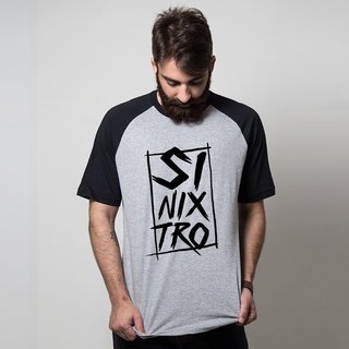 CAMISETA RAGLAN CINZA - SINIXTRO