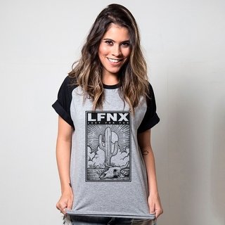 CAMISETA RAGLAN CINZA - LFNX