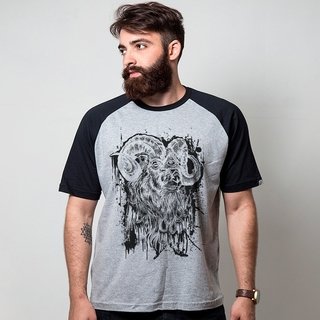 CAMISETA RAGLAN CINZA - TERCEIRO OLHO