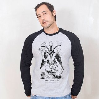 MANGA LONGA RAGLAN CINZA - TEMPLAR