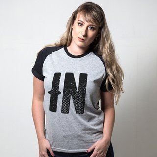 CAMISETA RAGLAN CINZA - INUTILISMO