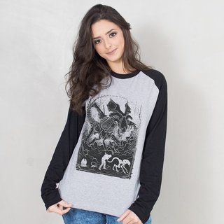 MANGA LONGA RAGLAN CINZA - EVOLUÇÃO ALIEN