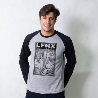 MANGA LONGA RAGLAN CINZA - LFNX