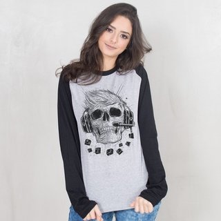 MANGA LONGA RAGLAN CINZA - SEHLOIRO