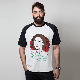 CAMISETA RAGLAN BRANCA - CLARICE