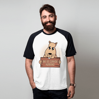 CAMISETA RAGLAN BRANCA - ROBSON A CAPIVARA