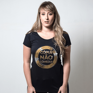 CAMISETA PRETA - SELO CÓPIA NOVO