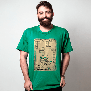 CAMISETA VERDE - MESTRE DO TETRIS