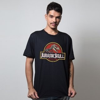 CAMISETA PRETA - JURASSIC SKULL