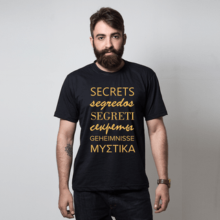 CAMISETA PRETA - SEGREDOS