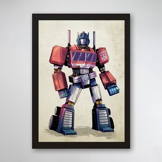 PÔSTER COM MOLDURA - OPTIMUS PRIME