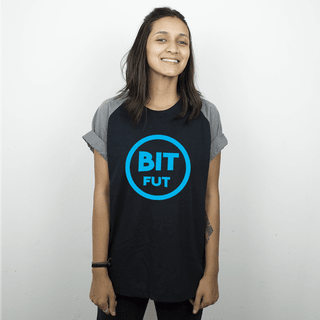 CAMISETA RAGLAN PRETA - BIT FUT