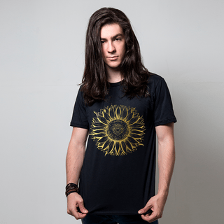 CAMISETA PRETA - SUNFLOWER