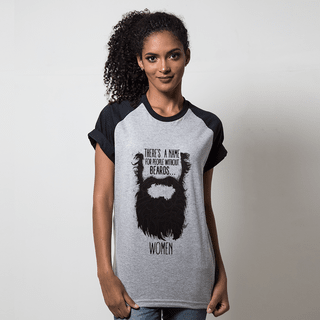 CAMISETA RAGLAN CINZA - BARBA