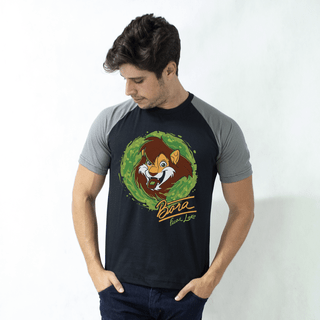 CAMISETA RAGLAN PRETA - BORA FICAR LOKO