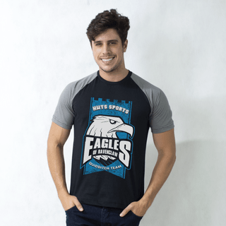 CAMISETA RAGLAN PRETA - EAGLES