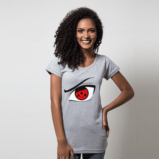 CAMISETA CINZA - NOVO SHARINGAN