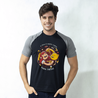 CAMISETA RAGLAN PRETA - DIETAS