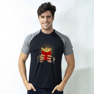 CAMISETA RAGLAN PRETA - BATATA