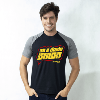 CAMISETA RAGLAN PRETA - CE DOIDO