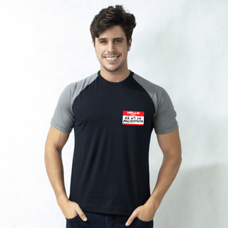 CAMISETA RAGLAN PRETA - FÃ NUMERO 1