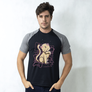 CAMISETA RAGLAN PRETA - LUNA