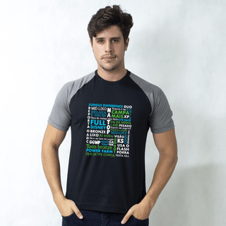 CAMISETA RAGLAN PRETA - JOGADOR TÓXICO