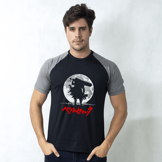 CAMISETA RAGLAN PRETA - GUTS