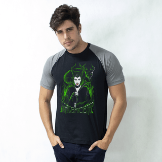 CAMISETA RAGLAN PRETA - MALEFICENT