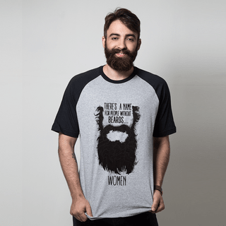 CAMISETA RAGLAN CINZA - BARBA