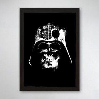 PÔSTER COM MOLDURA - DARTH SKULL