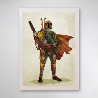 PÔSTER COM MOLDURA - BOBA FETT