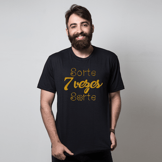 CAMISETA PRETA - SORTE