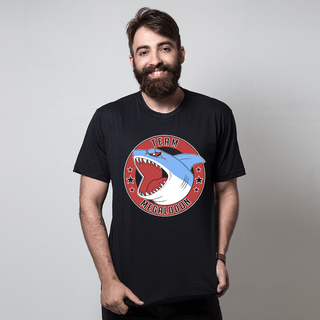 CAMISETA PRETA - TEAM MEGALODON