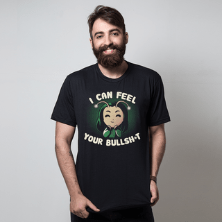 CAMISETA PRETA - BULLSHIT