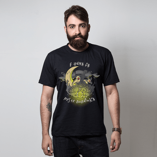 CAMISETA PRETA - PESTE BUBÔNICA