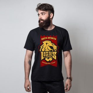 CAMISETA PRETA - LIONS