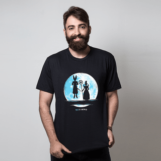 CAMISETA PRETA - HELLO WORLD