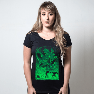 CAMISETA PRETA - EVOLUÇÃO ALIEN