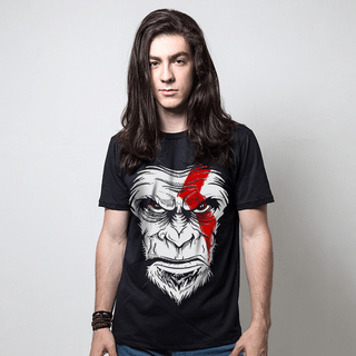 CAMISETA PRETA - MONKEY OF WAR