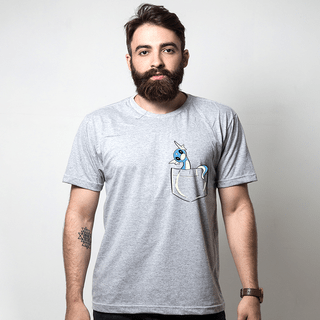 CAMISETA CINZA - POCKET DRATINI